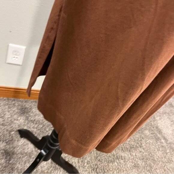 Isaac Mizrahi Brown Long Cardigan Sweater duster size small - Picture 5 of 13